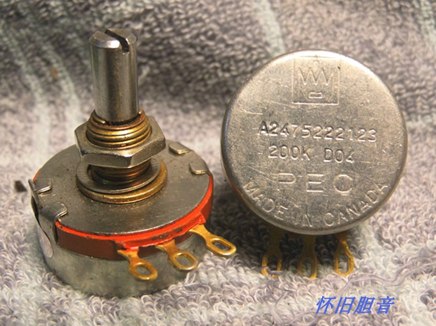 Canada not up to tin PEC 200K gold plated foot potentiometer gilded foot single link electric potentiometer 2 only price-Taobao