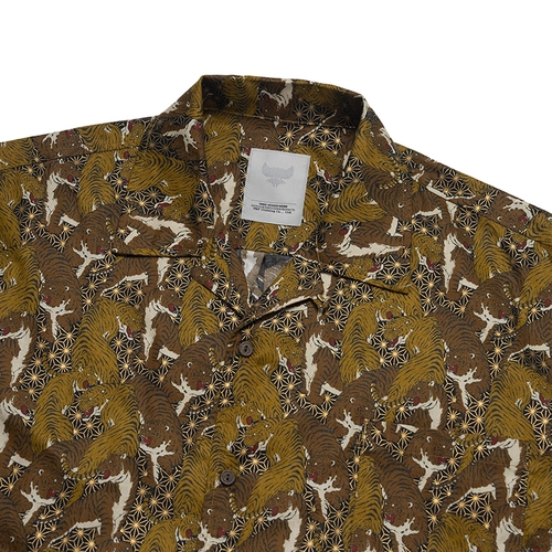 Трехголовый ястреб с тремя головами из трехглавого орла, японская импортная ткань с короткими рубашками с короткими рукавами