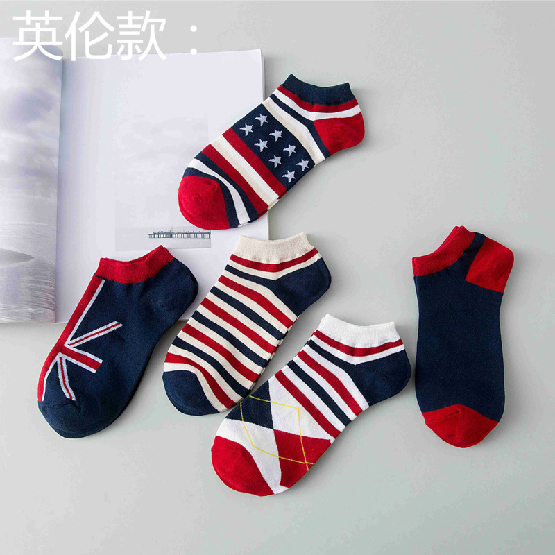 5 đôi vớ sàn ngủ vớ nhung san hô cho nam và nữ mùa thu và mùa đông Giáng sinh hộp quà tặng khăn tất dành cho người lớn tất cotton nam nữ