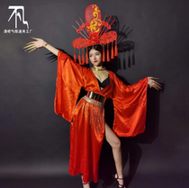 Bar KTV Large Party China Wind Suit National Tide Costume Show Stage Special Dress Suit