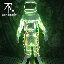 Bar Out-of-the-art performance Performance Luminous Clothes Transfer Clothes performance props Out of wine Costume Spacesuit