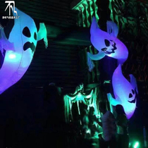 Halloween ghost gas model Seven colorful hangars skull Skull Inflatable Arch bar Atmosphere Props Items Party Props