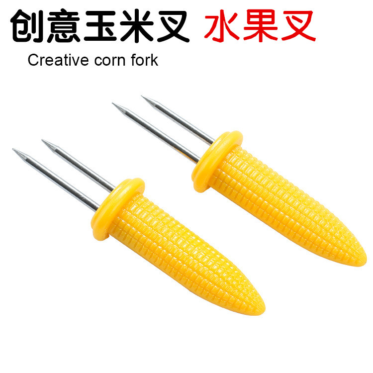 Creative Mini Small Stainless Steel Corn Needle Fruit Fork B