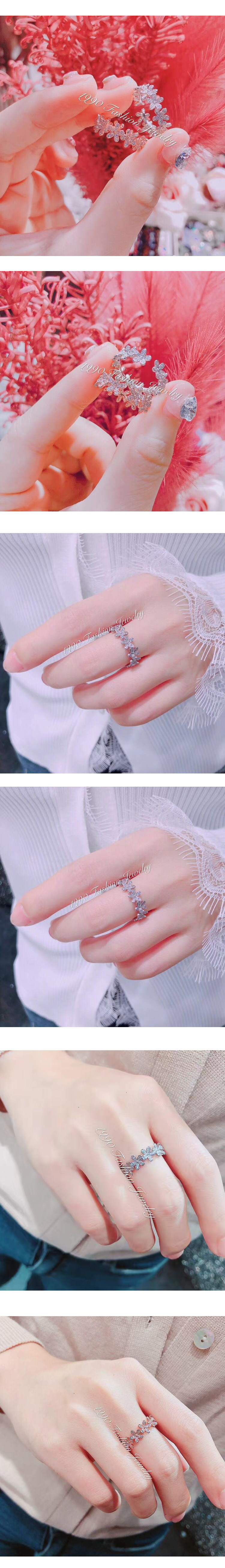 Bague Femme en Alliage argent plaque plaque or - Ref 3086566 Image 5