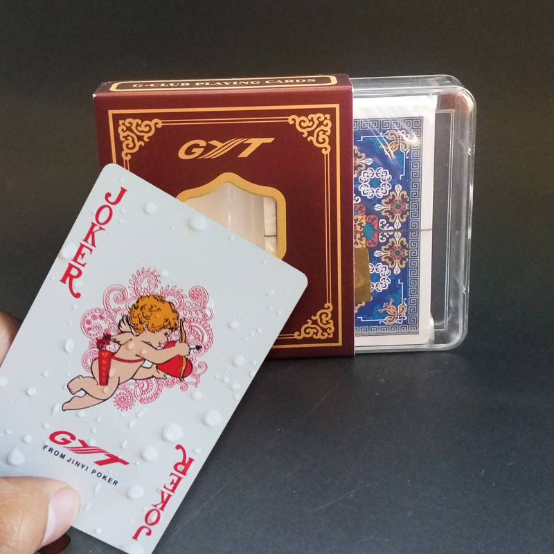 GYT955 plastic playing cards double-sided matte PVC waterproof playing cards cheap batch chess room