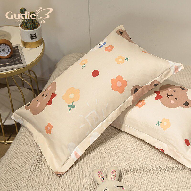 All cotton pillow sleeve pair of pure cotton children latex pillow sleeve single student dorm sleeping sleeping
