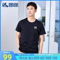 Tutu mens short-sleeved T2021 summer new printing solid color short T-shirt wild loose cotton fitness sports top
