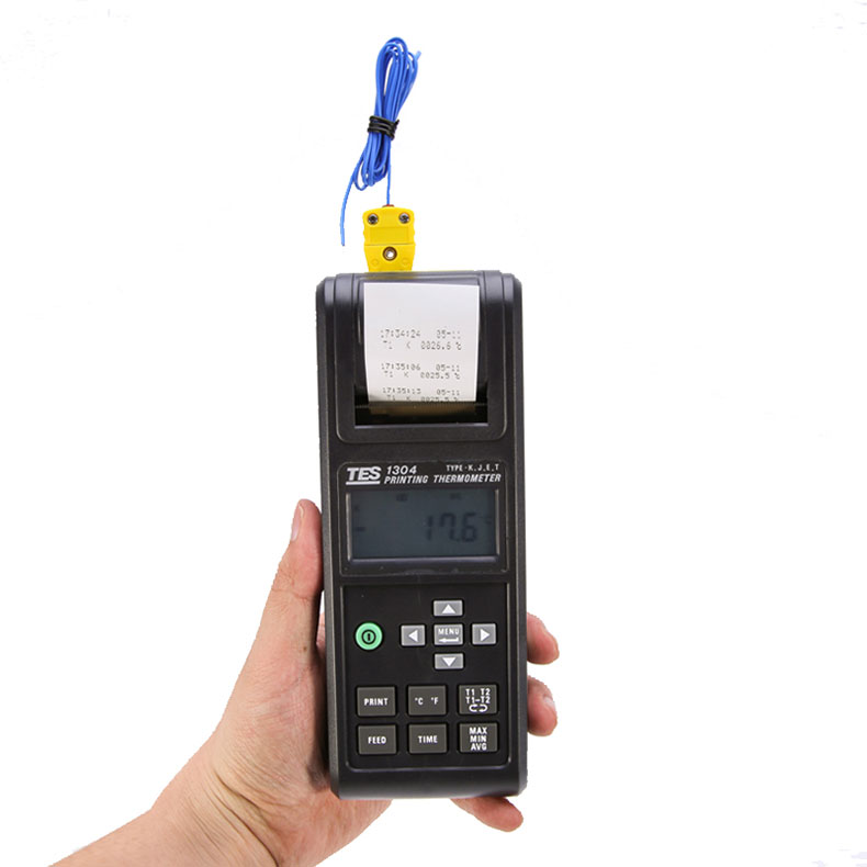 High precision temperature recorder with printing function for Taisee TES1304 thermometer thermometers in Taiwan