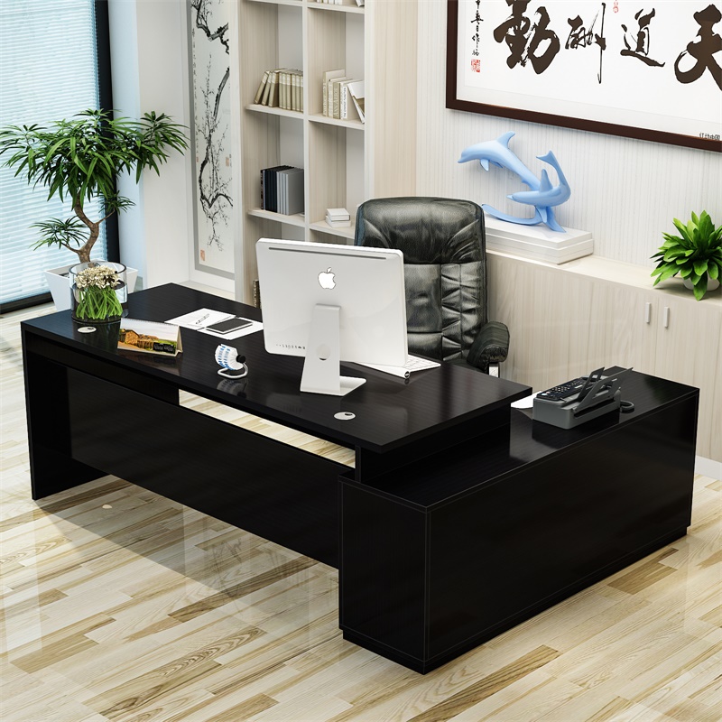 Boss desk simple modern president's office large class desk manager desk single furniture supervisor desk chair combination