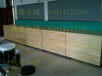 Wooden remote control electric telescopic choral bench manufacturer direct wooden three-four-layer choral bench size can be customized