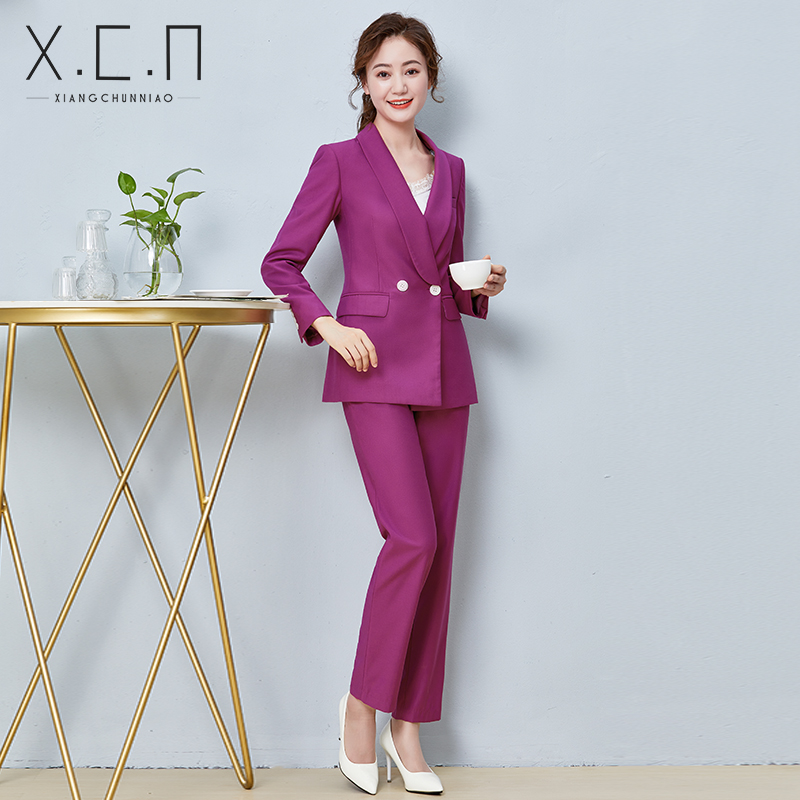 Auspicious spring bird high-end temperament professional suit female 2022 spring new Korean fashion suit suit interview formal suit