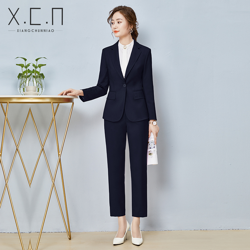 Auspicious spring bird professional suit suit female temperament 2022 spring and summer Korean version suit formal dress fashion interview high-end