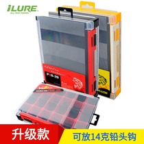 Bifacial Road Subbox Double Multifunction Plastic Case Road Subbait Case Portable Hand Tool Box Bright Sheet Box Accessories Box