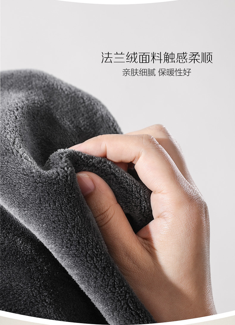 Red bean men ngủ đêm flannel pyjama mùa thu và mùa đông dày lên dịch vụ nhà san hô lông cừu dài ấm áp áo choàng tắm giản dị đồ ngủ nữ