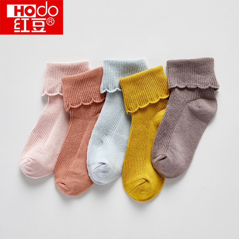 Children Socks Girl Autumn Winter Pure cotton Sox Korean version Warm Cotton Socks Girl Midcylinder Socks 5 Twin Clothes