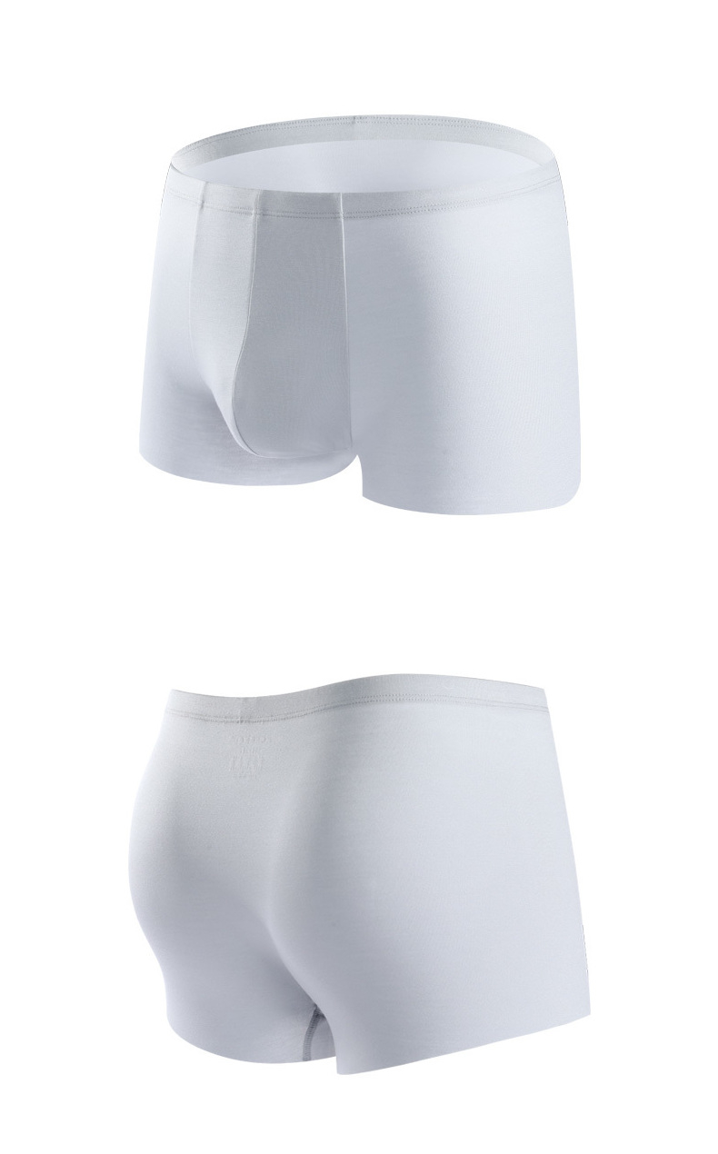 Red bean U + đồ lót nam 100 vải modal không có dấu vết của mùa hè mỏng phần quần boxer 4 góc quần sịp lưới
