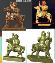 3d round carving antique door god riding on horseback wielding fist General soldier stl three-dimensional four-axis three-dimensional stone jade carving ornaments