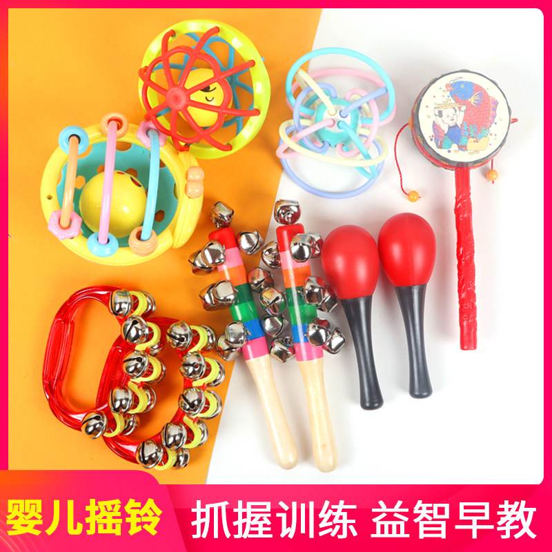 Red Ball Training Visual Audio Baby Shahammer Grasps Newborn Baby Tracing Toys Visual Hearing Ball