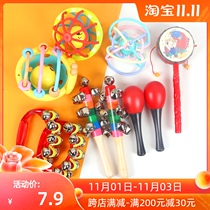 Red ball training visual hearing baby sand hammer grasp newborn baby chasing toy vision red ball