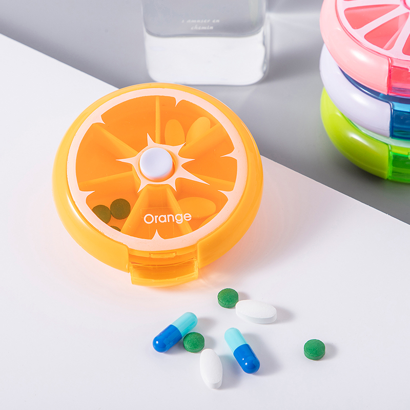Kit packaging Small number Mini Portable 7 Days Medicine Split Pill Drug Ingots Seal Travel Containing Medicine Box