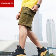 BOOS mới hit 2020 quần short workpants mùa hè mát mẻ của nam giới đơn giản 100 mỡ Ông lỏng thủy triều thời trang