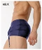 AQUX thương hiệu đồ bơi nam quần bơi boxer nhỏ thời trang quần đùi thể dục sexy bốn góc quần spa quần đi biển - Nam bơi đầm