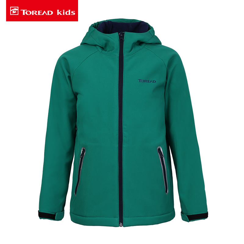 Toread Kids 探路者 18年秋季新款 儿童连帽软壳外套 QAEG93078-QAEG94079 天猫优惠券折后￥149包邮（￥249-100）105-170码男女童多色可选