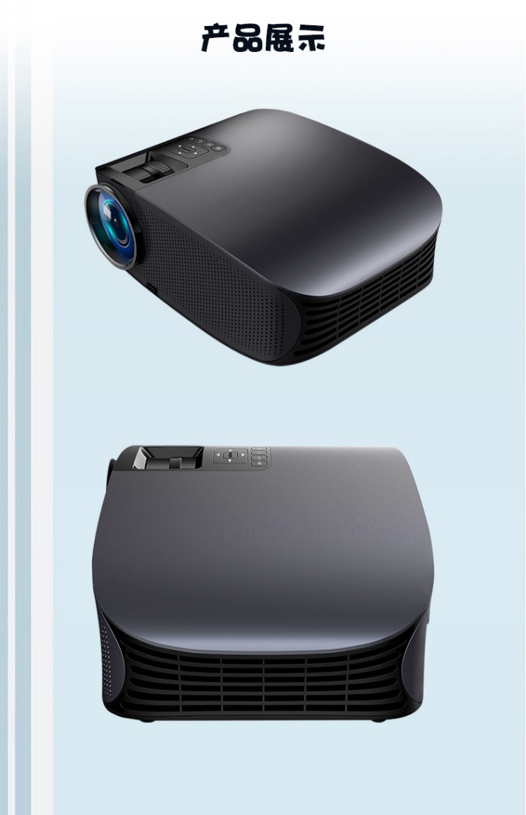 Le Jiada YG660 HD máy chiếu điện thoại di động 3D văn phòng giảng dạy máy chiếu thông minh tại nhà không dây wifi1080P chiếu phòng ngủ Android di động không có màn hình TV 2018 mới
