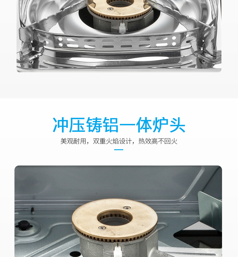 Lò tươi thẻ cầm tay ngoài trời nồi lẩu bếp gas không gỉ dày dã ngoại - Bếp lò / bộ đồ ăn / đồ nướng dã ngoại bep con