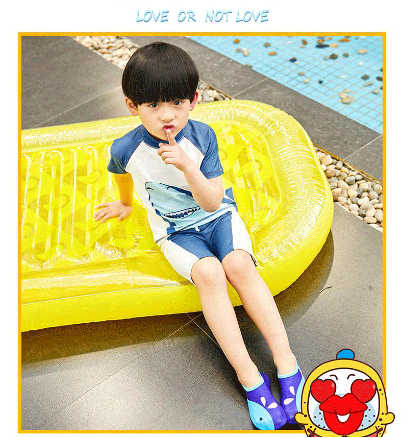 Đồ bơi trẻ em ngông cuồng bé trai chia đôi kích thước tay áo dài khô nhanh chống nắng mùa xuân quần áo bơi cho bé - Bộ đồ bơi của Kid đồ bơi con gái