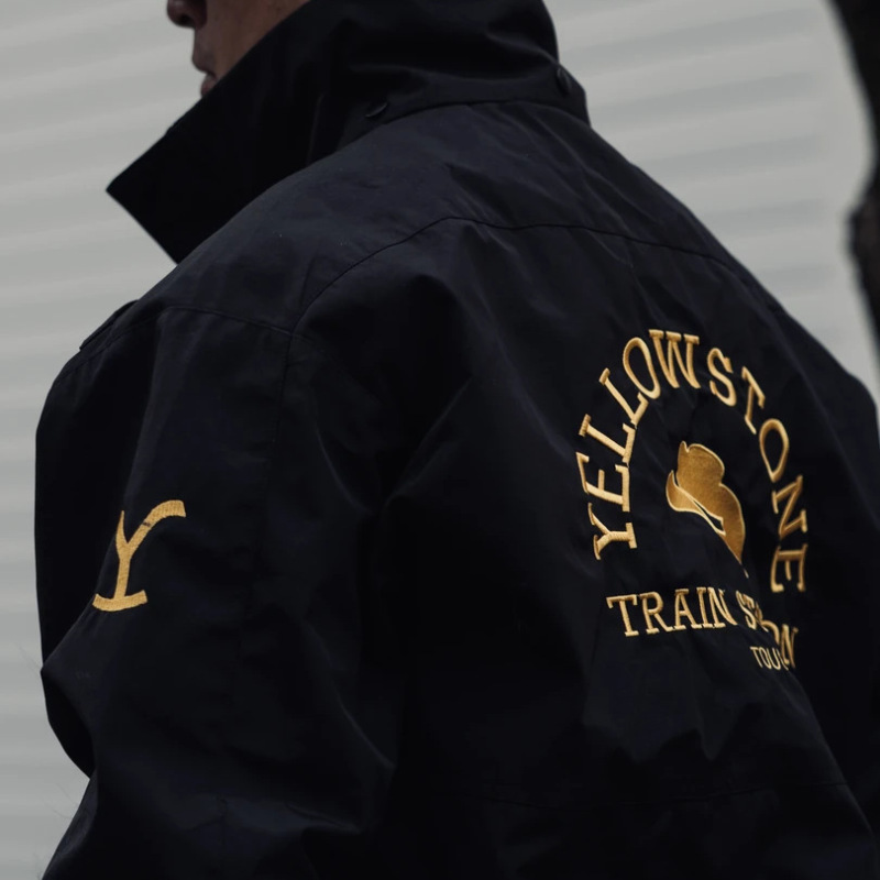 【Shell-Breaking Plan】 "Yellowstone Park" Men's Casual Outdoor Short Wide-Fit Tough and Structured Nylon Jacket