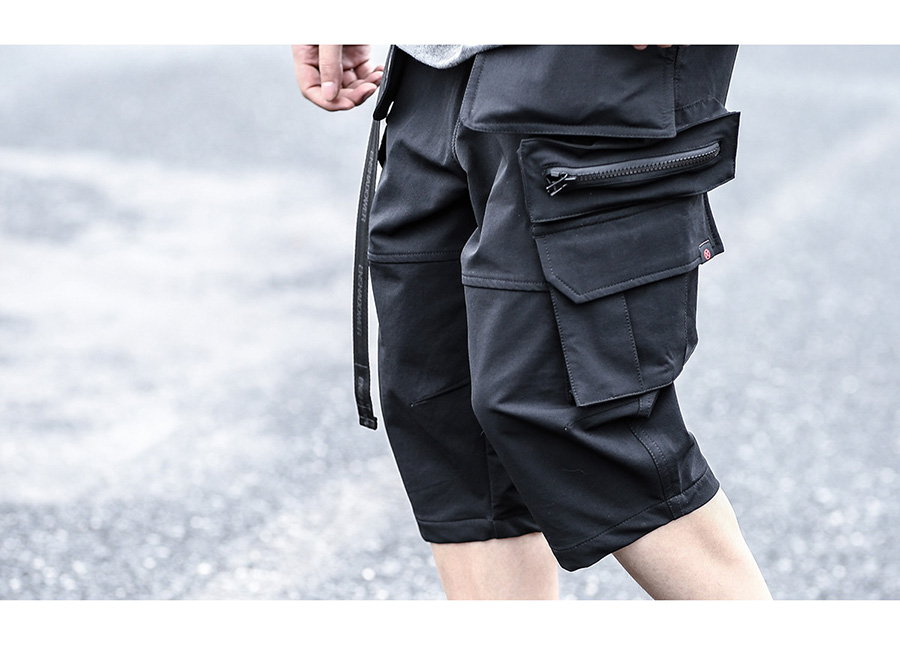 Kem che khuyết điểm ENSHADOWER 2017SS quần short dụng cụ đa túi nam bảy điểm dụng cụ quần dài thời trang quần lỏng quần tây nam
