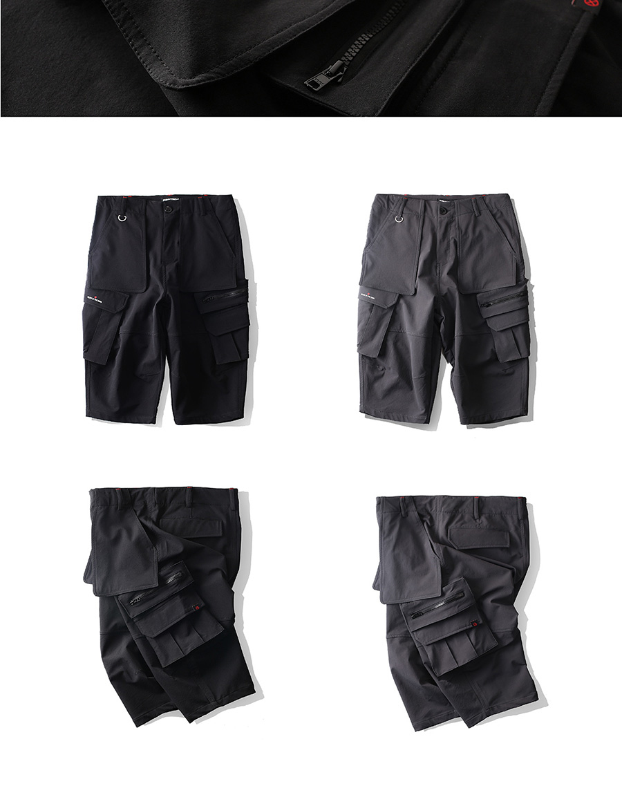 Kem che khuyết điểm ENSHADOWER 2017SS quần short dụng cụ đa túi nam bảy điểm dụng cụ quần dài thời trang quần lỏng quần tây nam