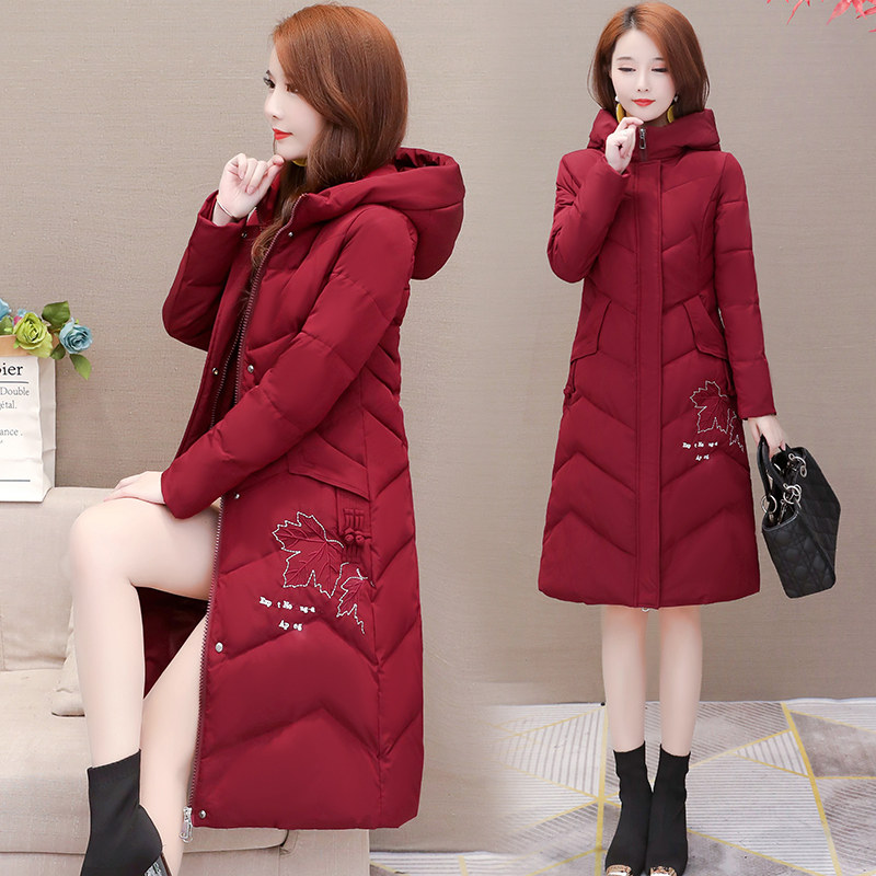 Cotton clothing Female Korean version loose 2021 New online red winter clothing Fashion woman medium long version down cotton coat jacket jacket