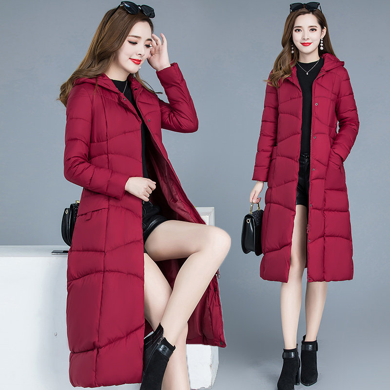 Down Cotton Clothing Cotton Clothing Women Han Edition Loose 2019 new Fashion medium Long version Temperament Winter Clothing Jacket Thickened Cotton Padded Jacket