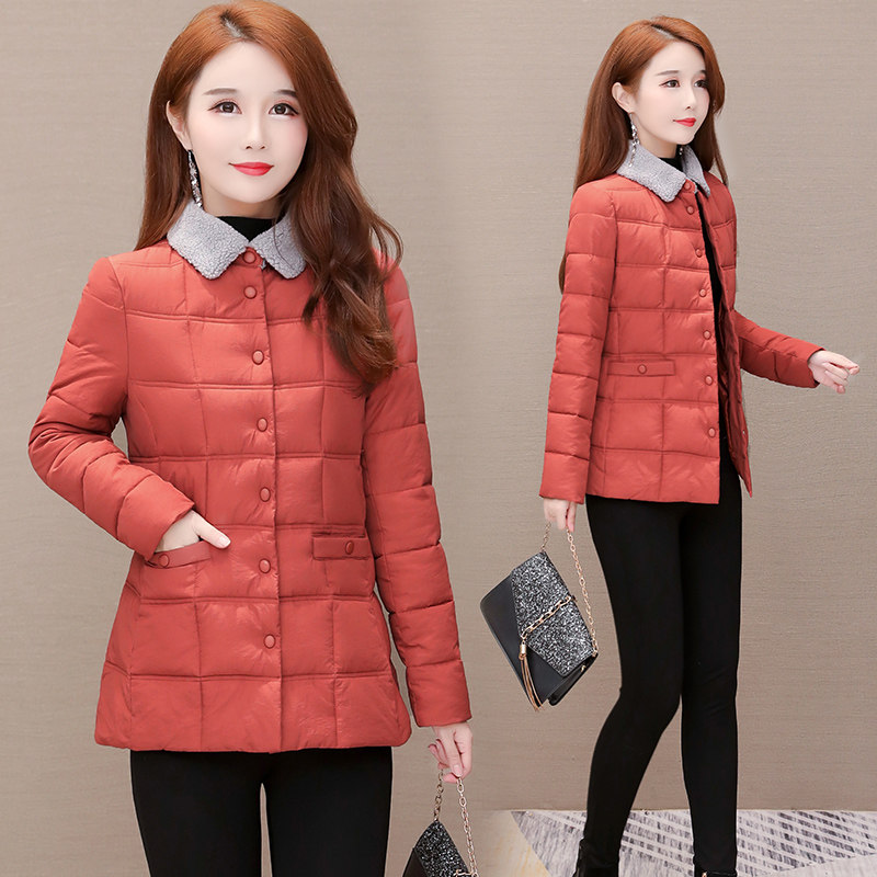 Small sub light thin down cotton clothes female short section 2019 years Winter new Korean version of the Han version Lean Temperament Cotton Padded Jacket