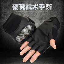 Sports half-finger gloves Mens spring and summer tactical gloves Fitness mountaineering outdoor wear-resistant riding fishing gloves fingerless