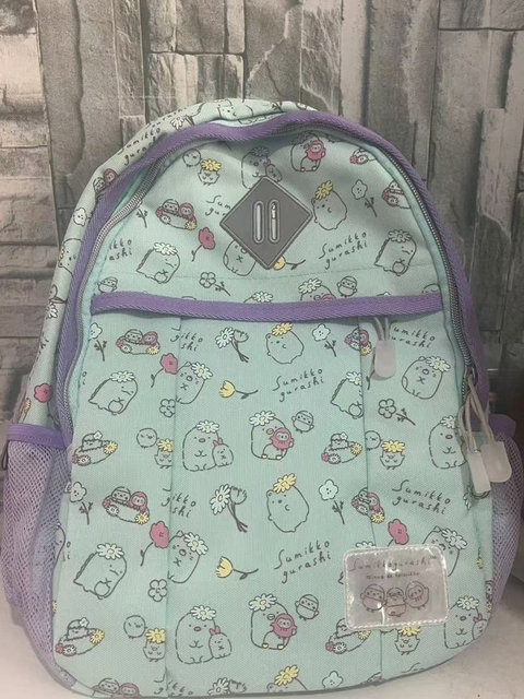 New Japanese-Style Corner Creature Backpack, Cute Student Large-Capacity Lightweight Graffiti School Bag Backpack