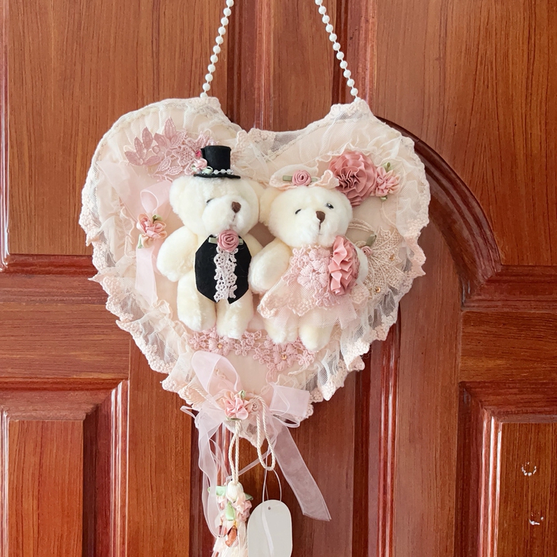 Wedding Wreath Decoration Wall Hanging Creative Home Wedding Home Decor Pastoral Style Artificial Flower Wall Door