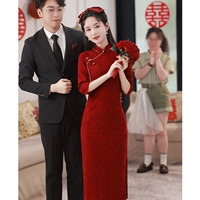 Бордовый (средний рукав без подвесок)