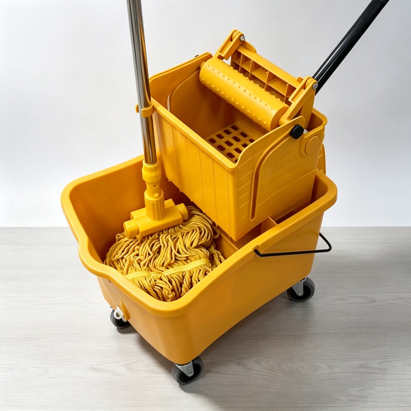 Water Extraction Mop Bucket for Commercial Use, Hotel-Specific Cleaning Tool, Mop and Water Extraction Vehicle All-In-One Cleaning Gadget
