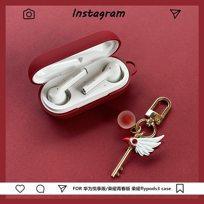 Suitable for glory flypods3 protective sleeve Huawei Bluetooth freebuds3i Yuexiang version youth earphone soft shell