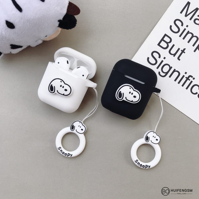 Suitable for Apple AirPods wireless bluetooth headset silicone protective cover cute cartoon Apple headset anti-fall