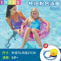 Ностальгическая прозрачная роза красное плавание кольцо [в пределах 120 фунтов от веса]