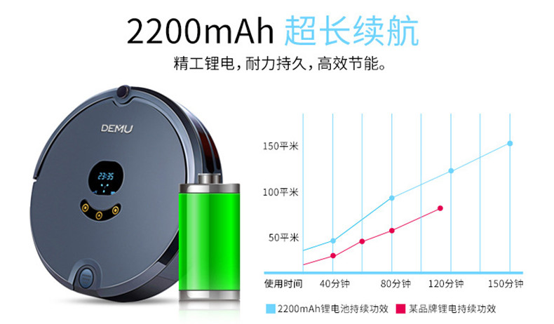 DEMU robot quét nhà thông minh tự động quét máy lau nhà máy hút bụi dyson