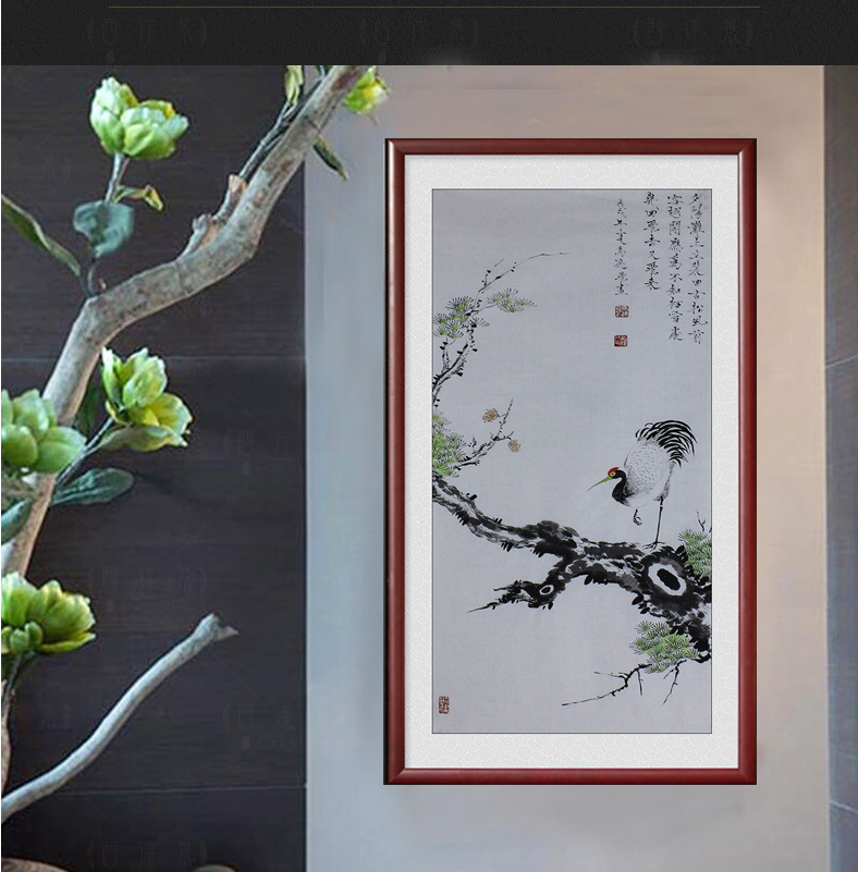 Flowers and birds decorated Chinese painting flowers and birds painted sofa background pure hand painted country painting framed bird painting