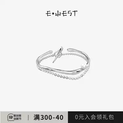 EWEST Pearl silver bracelet female sterling silver bracelet ins niche design simple advanced temperament elegant bracelet