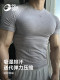 Golovejoy Fitness Clothing Men's Quick-Drying Short-Sleeved Sports Training Clothing Compression T-Shirt Elastic Top Muscle