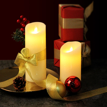 Christmas decoration led electronic candle lamp dripping wax wick simulation paraffin lamp fake candle wedding romance