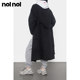 nolnol double-sided wool coat ຂອງແມ່ຍິງດູໃບໄມ້ລົ່ນແລະລະດູຫນາວ windbreaker ສູງແບບໃຫມ່ temperament ແອວສີດໍາ woolen coat ແມ່ຍິງ